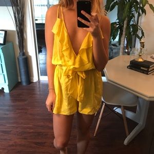 ✖️SOLD✖️ Charlie Jade Grenada Silk Ruffle Romper